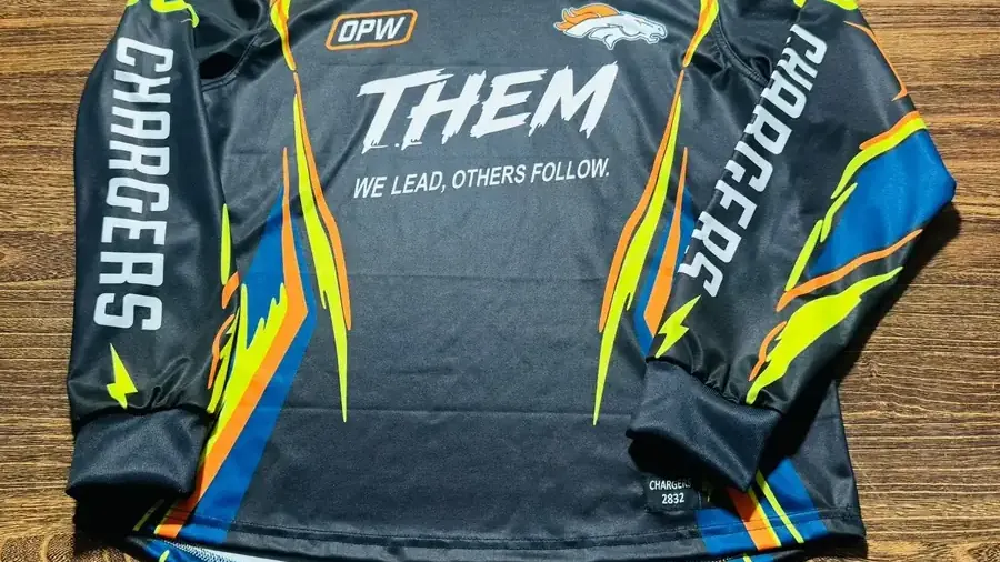 Finished OEM-produced sublimated jersey