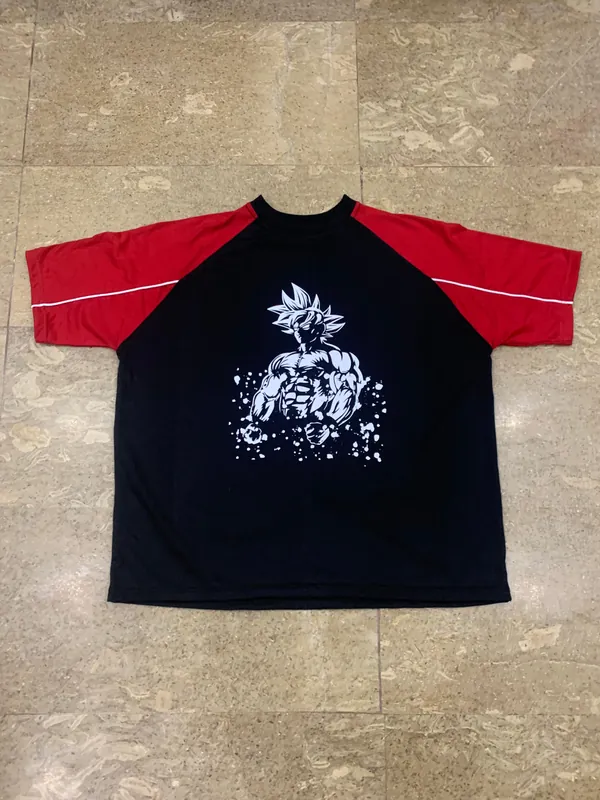 Custom streetwear graphic tee with anime-style character print