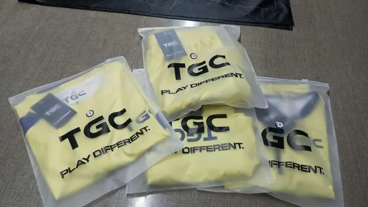 Yellow team training sets individually bagged and sorted