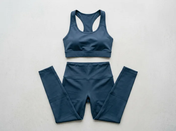 Matching custom sports bra and leggings set
